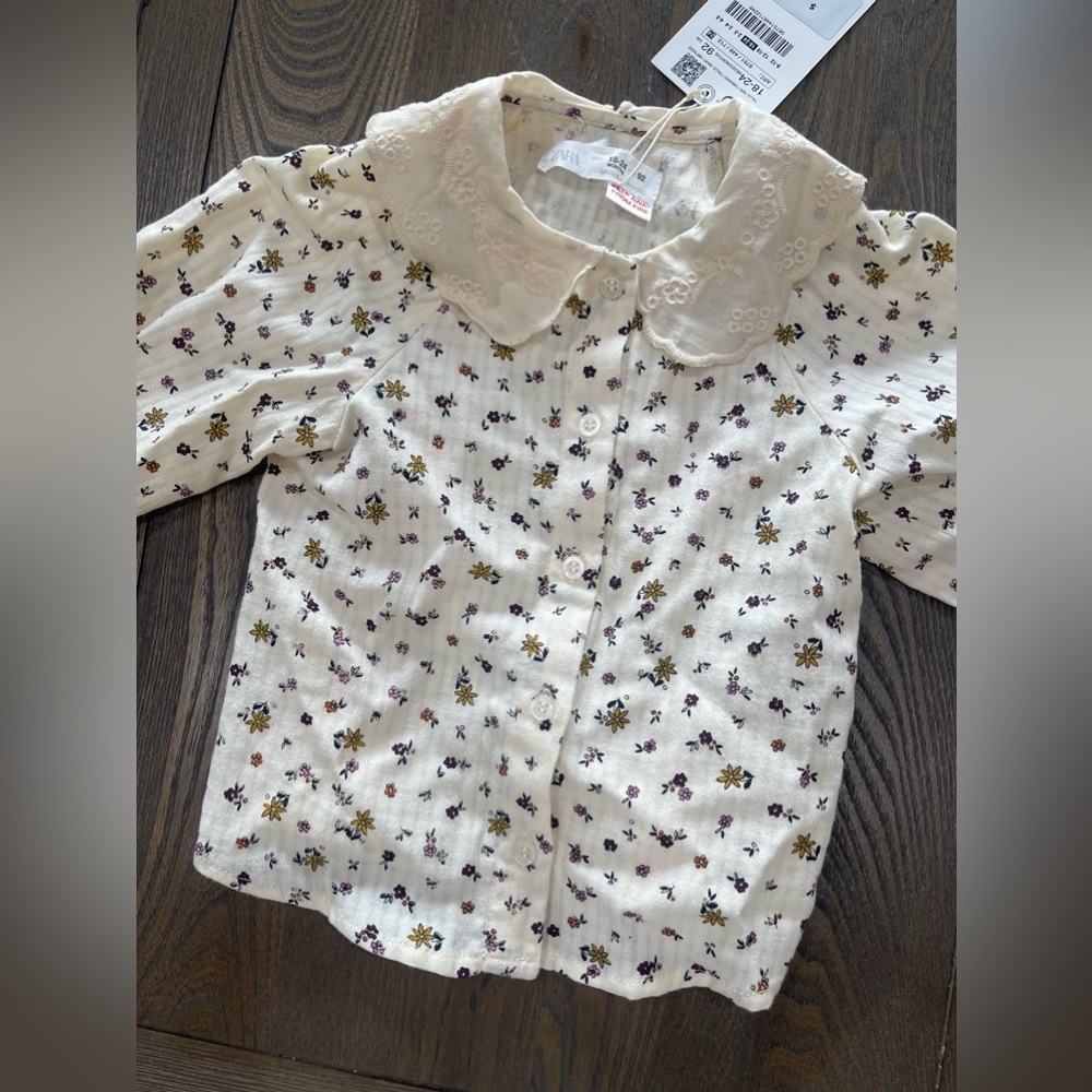 Zara Toddler Girl blouse Size:18-24 months
